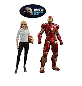 【ムービー・マスターピース】『アイアンマン３』 １／６スケールフィギュア　ペッパー・ポッツ＆アイアンマン・マーク９［ボー (中古品)