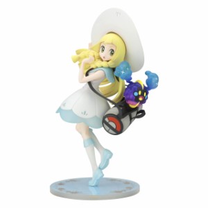 ポケモンセンターオリジナル フィギュア リーリエ&コスモッグ 1/8スケール PVC&ABS製 (中古品)