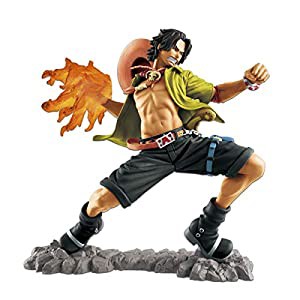 バンプレスト 一番くじ ワンピース メモリアルログ C賞 エース BATTLEフィギュア (プライズ)(中古品)