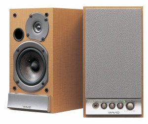 ONKYO WAVIO アンプ内蔵スピーカー 15W+15W GX-D90(Y) /木目(中古品)