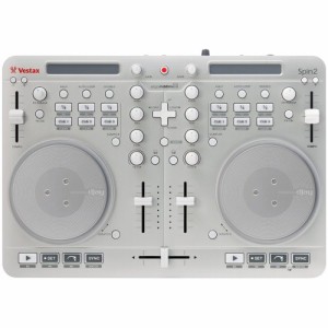 Vestax DJコントローラー Spin2 シルバー iPhone/iPad/iPod touch対応 algo(中古品)