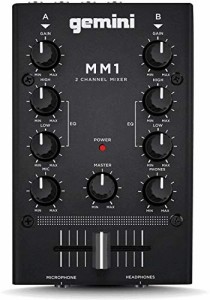 GEMINI DJ ミキサー ポータブル 2ch ステレオミキサー MM1【国内正規品】(中古品)