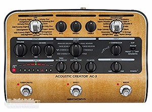 ZOOM ズーム アコースティックギター用プリアンプ AC-3(中古品)