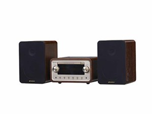 SANSUI 真空管ハイブリッドアンプ搭載CDステレオシステム SMC-300BT ブラウ(中古品)