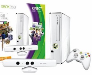 Xbox 360 4GB + Kinect スペシャル エディション (ピュア ホワイト)【メーカー生産終 (中古品)