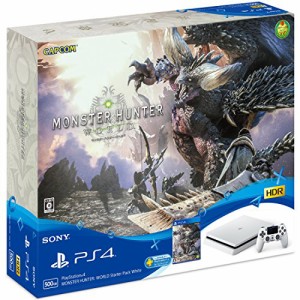 PlayStation 4 MONSTER HUNTER: WORLD Starter Pack White (CUHJ-10023)【メーカー生 (中古品)