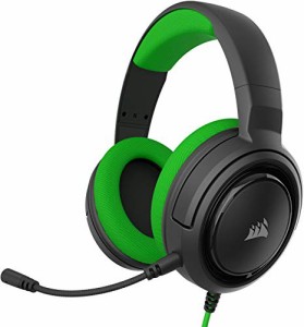 Corsair ゲーミングヘッドセット HS35 STEREO Stereo Gaming Headset -Green- PC(中古品)