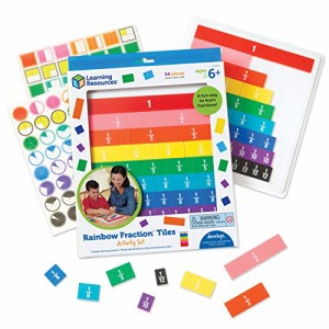 ラーニングリソーシズ (Learning Resources) 算数教材 分数 レインボー タイル型 ケー(中古:未使用・未開封)