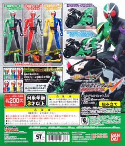 仮面ライダーＷ 組み立てアクション仮面ライダーダブル 組立て ガイア バイク ガチャ (中古:未使用・未開封)