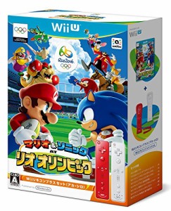 マリオ&ソニック AT リオオリンピック Wiiリモコンプラスセット(アカ・シロ) - Wii U(中古:未使用・未開封)
