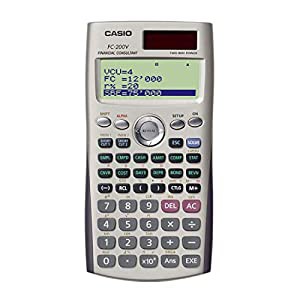 カシオ 金融電卓 プロフェッショナル仕様 ハードケース付 10桁 FC-200V(中古品)