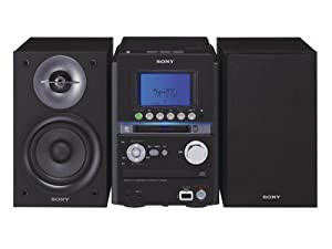 SONY MD搭載オールインワンコンポ CMT-M35WM B ブラック(中古品)