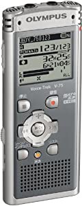 OLYMPUS ICレコーダー Voice-Trek 4GB リニアPCM対応 GRY グレー V-75(中古品)