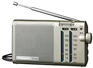 Panasonic FM/AM 2バンドラジオ シルバー RF-U150A-S(中古品)