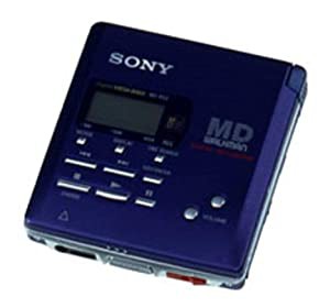 SONY　ソニー　MZ-R55 ブルー　ポータブルMDレコーダー　（MDLP非対応/録音/再生兼用機/録再/MDウォークマン）(中古品)
