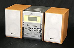 Panasonic パナソニック　SC-PM300MD-S　シルバー　MDステレオシステム　（CD/MD/カセット/AM/FMラジオコンポ）(中古品)