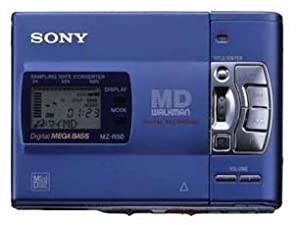 SONY　ソニー　MZ-R50-L ブルー　ポータブルMDレコーダー　（録音/再生兼用機/録再/MDウォークマン）(中古品)