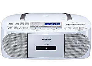 東芝 CDラジカセ TY-CDH7 ホワイト(中古品)