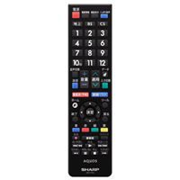 シャープ　液晶テレビ用　リモコン＜ブラック系＞（LC-24K30-B LC-22K30-B LC-19K30-B）(0106380482)(中古品)