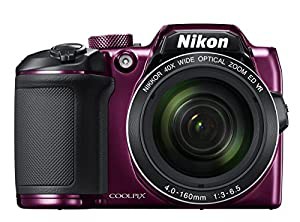 Nikon デジタルカメラ COOLPIX B500 光学40倍ズーム 1602万画素 単三電池 プラム B500PU(中古品)