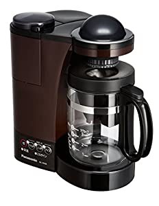 パナソニック コーヒーメーカー ミル付き ステンレスフィルター付き 浄水機能 ブラウン NC-R500-T(中古品)