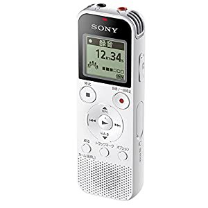 ソニー ICレコーダー 4GB リニアPCM録音対応 FMラジオチューナー内蔵 ホワイト ICD-PX470F W(中古品)