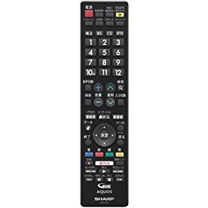 シャープ[SHARP]　シャープ液晶テレビ用リモコン＜ブラック系＞ 【0106380507】(中古品)