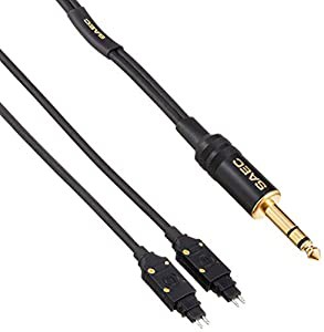 SAEC PC-Triple C導体 6.3mmフォーンプラグ仕様 ヘッドホンリケーブル SENNHEISER HD650用 3.0m 1本 SHC-U320FH65-3.0(中古品)