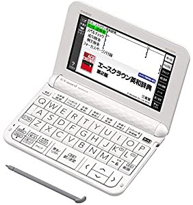 2019年モデル カシオ 電子辞書 エクスワード 中学生モデル XD-Z3800WE ホワイト 170コンテンツ(中古品)