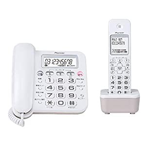 パイオニア デジタルコードレス留守番電話機 TF-SA16S(W)(中古品)