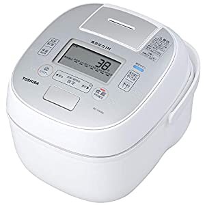 東芝 真空圧力IHジャー炊飯器（5.5合炊き） グランホワイトTOSHIBA 合わせ炊き RC-10VXN-W(中古品)