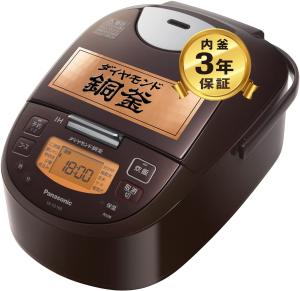 パナソニック 炊飯器 5.5合 IH式 ブラウン SR-FD100-T(中古品)