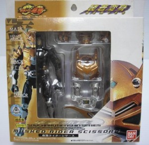 装着変身 仮面ライダーシザース 全長約125mm BANDAI SPIRITS(中古:未使用・未開封)