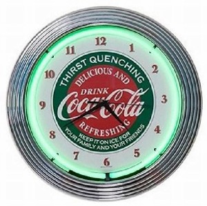 コカ・コーラ ネオン クロック レトロ 壁掛時計 [並行輸入品](中古品)