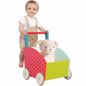 Labebe 子供ウォーカー プッシュ&プル手押し車おもちゃ ワゴントイ カタカ (中古品)