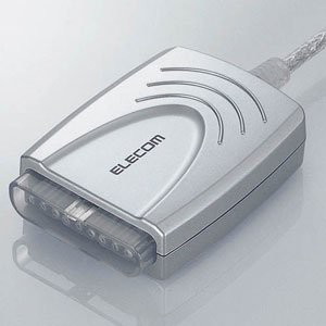 【2004年モデル】ELECOM ゲームパッドコンバータ USB接続 プレステ/プレステ2コントロ(中古品)