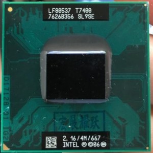 [Intel] Core 2 Duo T7400 モバイル CPU 2.16GHz 4M Cache 667MHz FSB SL9S(中古品)