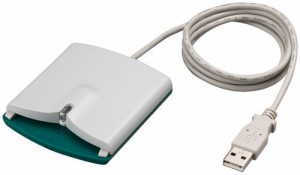 日立 USB接続 公的個人認証用 接触型ICカードリーダー ライター HX-520UJ.K(中古品)