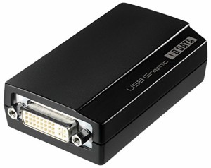 I-O DATA マルチ画面 USBグラフィック DVI-I/アナログRGB対応 WUXGA/フルHD(中古品)