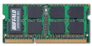 BUFFALO PC3-12800 204Pin DDR3 SDRAM S.O.DIMM 8GB D3N1600-8G(中古品)