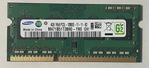 サムスン純正 PC3-12800(DDR3-1600) SO-DIMM 4GB ノートPC用メモリ DDR3L対(中古品)