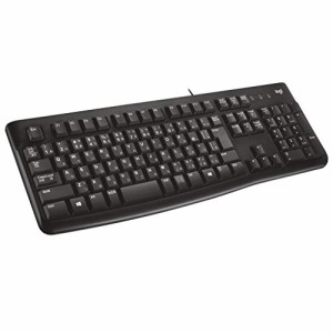 ロジクール 有線 キーボード 耐水 K120 USB接続 テンキー 薄型 有線キーボ (中古品)