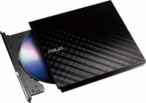 ASUS外付けDVDドライブ 軽量薄型/M-DISC/バスパワー/Win&Mac/USB2.0(USB3.0(中古品)