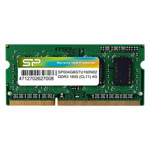 シリコンパワー ノートPC用メモリ DDR3 1600 PC3-12800 4GB×1枚?204Pin M(中古品)