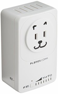 PLANEX 11n 無線LAN中継機 忠継大王 MZK-EX300NP(中古品)