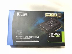 ELSA NVIDIA GeForce GD750Ti 2GB グラフィックボード GD750-2GERT(中古品)