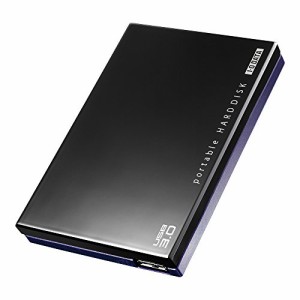 I-O DATA USB3.0/2.0ポータブルHDD超高速カクウスブラック 1TB HDPC-UT1.0K(中古品)