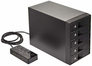 センチュリー USB3.0接続 3.5"SATAx5台 搭載可能HDDケース 電源リモートボ (中古品)