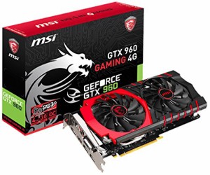 MSI GeForce GTX960搭載ビデオカード GTX960 GAMING 4G(中古品)