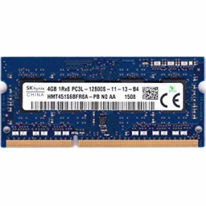 SK Hynix 4 GB PC3-12800 DDR3-1600 PC3L-12800S-11-13-B4 HMT451S6BFR8A-PB SO-DIMM (中古品)